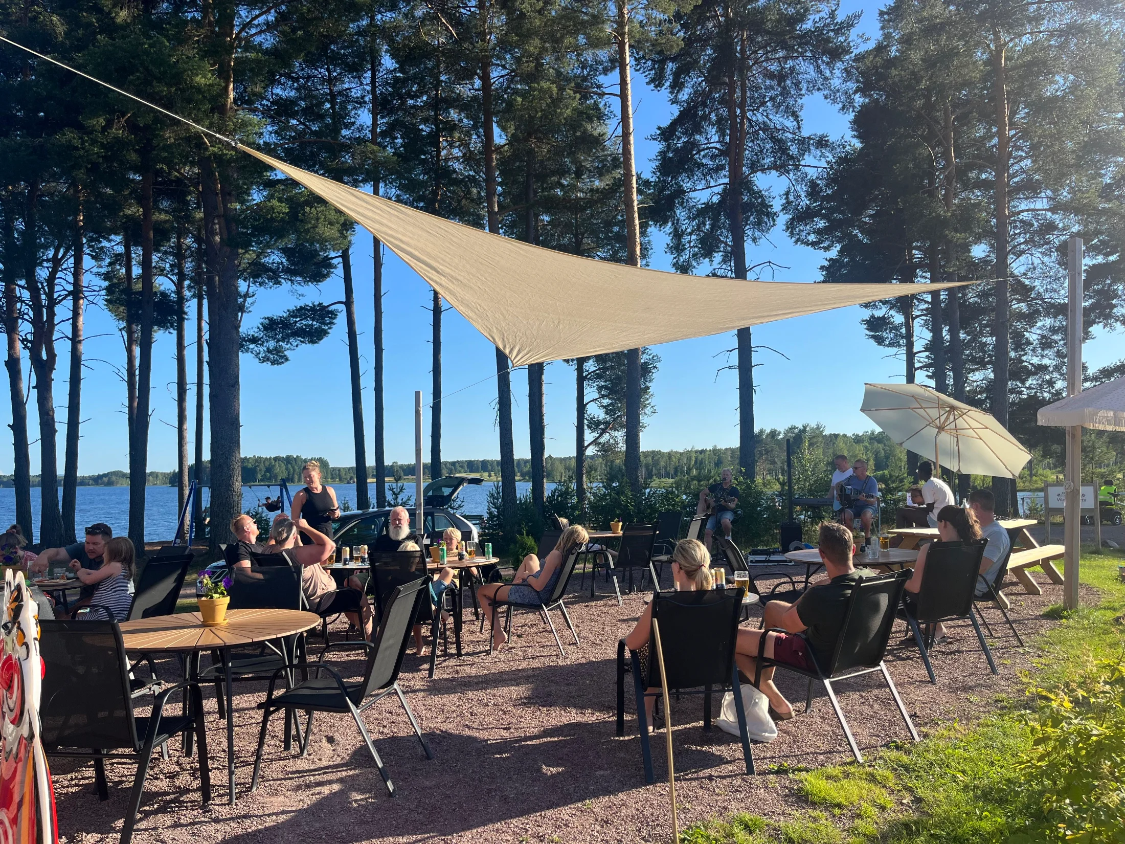 Våmåbadets Camping, i mitten av Dalarna, Sverige