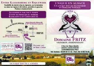Domaine Fritz , vins et gîtes en Alsace